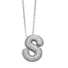Wholesale Jewelry Copper Letter Necklace With Inlaid Zircon And Electroplating Design For Women On Ochain