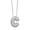 Wholesale Jewelry Copper Letter Necklace With Inlaid Zircon And Electroplating Design For Women On Ochain