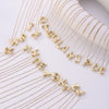 Wholesale Jewelry Copper Letter Pendant Necklace Electroplated Fashion Simple