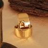 Wholesale Jewelry Copper Letter Ring Electroplating Opening Adjustable Unisex
