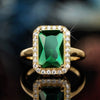 Wholesale Jewelry Copper Light Luxury Geometric Plant Flowers Zircon Mixed Gem Inlay Earrings Necklace Ring