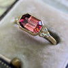 Wholesale Jewelry Copper Light Luxury Geometric Zircon Engagement Ring For Women