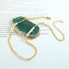 Wholesale Jewelry Copper Material Freshwater Pearl Geometric Stitching Necklace With Electroplating Treatment For Women