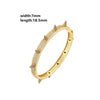 Wholesale Jewelry Copper Micro Inlaid Zircon Geometric Style Electroplated Bracelet