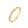 Wholesale Jewelry Copper Micro Inlaid Zircon Geometric Style Electroplated Bracelet