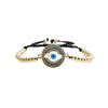 Wholesale Jewelry Copper Microinlaid Zircon Devil's Eye Handmade Bracelet Unisex