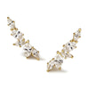 Wholesale Jewelry Copper Microinlaid Zircon Olive Branch Leaf Women's Earrings