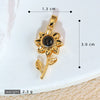 Wholesale Jewelry Copper Microinlaid Zircon Projection Pendant Necklace Light Luxury Highend With Electroplating Letters Numbers Text Pattern