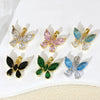 Wholesale Jewelry Copper Micropaved Animal Zodiac Butterfly Pendant Necklace And Earrings
