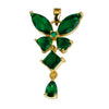 Wholesale Jewelry Copper Micropaved Cartoon Animal Zodiac Tassel Butterfly Pendant Necklace And Earrings Accessories