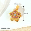 Wholesale Jewelry Copper Micropaved Flower And Leaf Shaped Zircon Pendant Necklace Bracelet Earrings Accessories