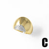 Wholesale Jewelry Copper Minimalist Flower Open Ring With Electroplating For Women