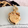 Wholesale Jewelry Copper Minimalist Geometric Heart Shape Electroplating Pendant Necklace With Twist Chain