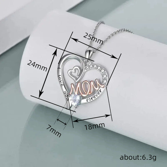 Wholesale Jewelry Copper Mixed Gem Inlay Heart Letters Numbers Text Zircon Ochain Necklace For Women