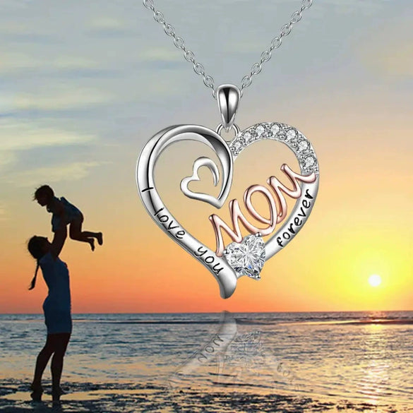 Wholesale Jewelry Copper Mixed Gem Inlay Heart Letters Numbers Text Zircon Ochain Necklace For Women
