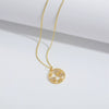 Wholesale Jewelry Copper Mixed Gemstone Inlay Geometric Lip Pendant O Chain Choker Necklace For Women