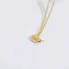 Wholesale Jewelry Copper Mixed Gemstone Inlay Geometric Lip Pendant O Chain Choker Necklace For Women