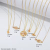 Wholesale Jewelry Copper Mixed Gemstone Inlay Geometric Lip Pendant O Chain Choker Necklace For Women