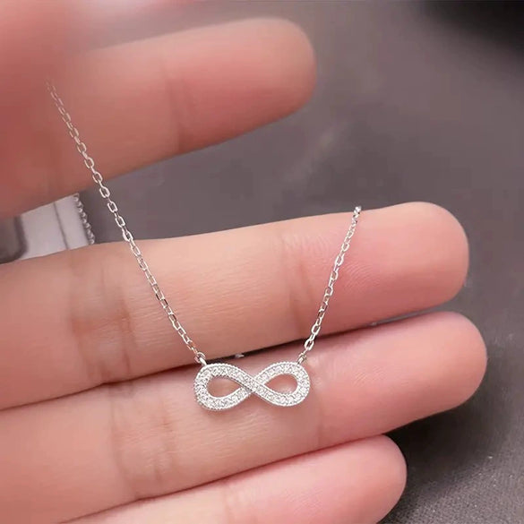 Wholesale Jewelry Copper Mixed Gemstone Setting Microinlaid Zircon Geometric Style O Word Chain Pendant Necklace For Women