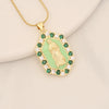 Wholesale Jewelry Copper Multicolor Lady Pendant With Micro Inlaid Zircon And Dripping Oil Design