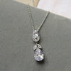Wholesale Jewelry Copper Natural Plants And Flowers Inlay O Chain Women's Horse Eye Water Drops Necklace Earrings Set