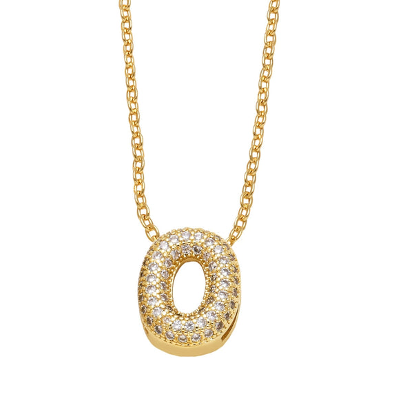 Wholesale Jewelry Copper Necklace With Letters Numbers Text Pattern Electroplated