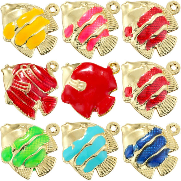 Wholesale Jewelry Copper Oil Dripping Animal Pendant Bracelet Necklace