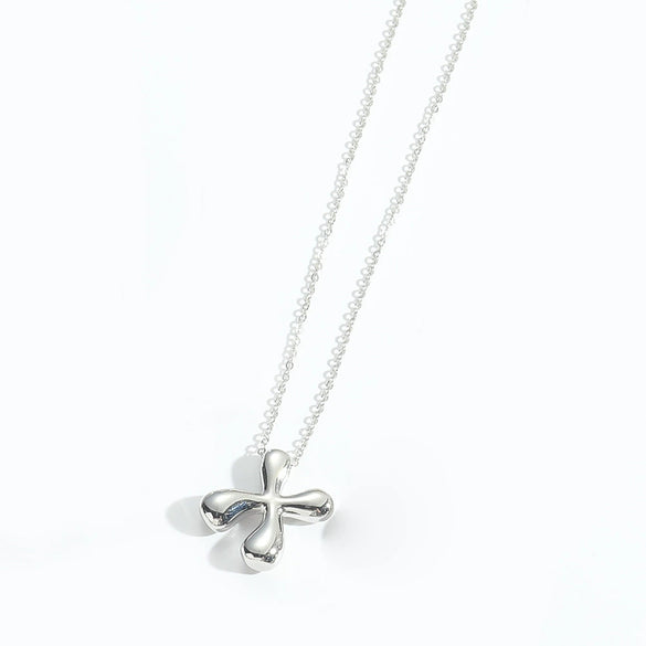 Wholesale Jewelry Copper Oshaped Chain Pendant Necklace With English Letters Pattern And Electroplating Process