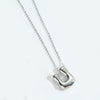Wholesale Jewelry Copper Oshaped Chain Pendant Necklace With English Letters Pattern And Electroplating Process