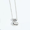 Wholesale Jewelry Copper Oshaped Chain Pendant Necklace With English Letters Pattern And Electroplating Process
