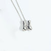Wholesale Jewelry Copper Oshaped Chain Pendant Necklace With English Letters Pattern And Electroplating Process