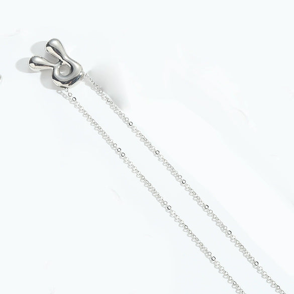 Wholesale Jewelry Copper Oshaped Chain Pendant Necklace With English Letters Pattern And Electroplating Process