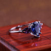 Wholesale Jewelry Copper Pearshaped Drop Inlaid Zircon Women's Ring