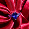 Wholesale Jewelry Copper Pearshaped Drop Inlaid Zircon Women's Ring
