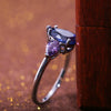 Wholesale Jewelry Copper Pearshaped Drop Inlaid Zircon Women's Ring
