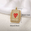 Wholesale Jewelry Copper Pendant With Rainbow Love Jade Cosmic Star And Heart Shape Zirconia Design