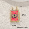 Wholesale Jewelry Copper Pendant With Rainbow Love Jade Cosmic Star And Heart Shape Zirconia Design