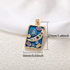Wholesale Jewelry Copper Pendant With Rainbow Love Jade Cosmic Star And Heart Shape Zirconia Design