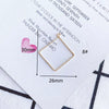 Wholesale Jewelry Copper Pendant With Simple Geometric Shapes Round Square Real Gold Plating Accessories