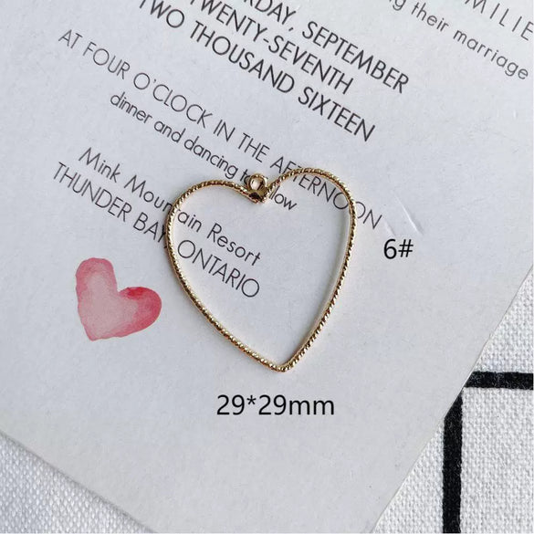 Wholesale Jewelry Copper Pendant With Simple Geometric Shapes Round Square Real Gold Plating Accessories