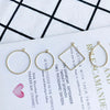 Wholesale Jewelry Copper Pendant With Simple Geometric Shapes Round Square Real Gold Plating Accessories