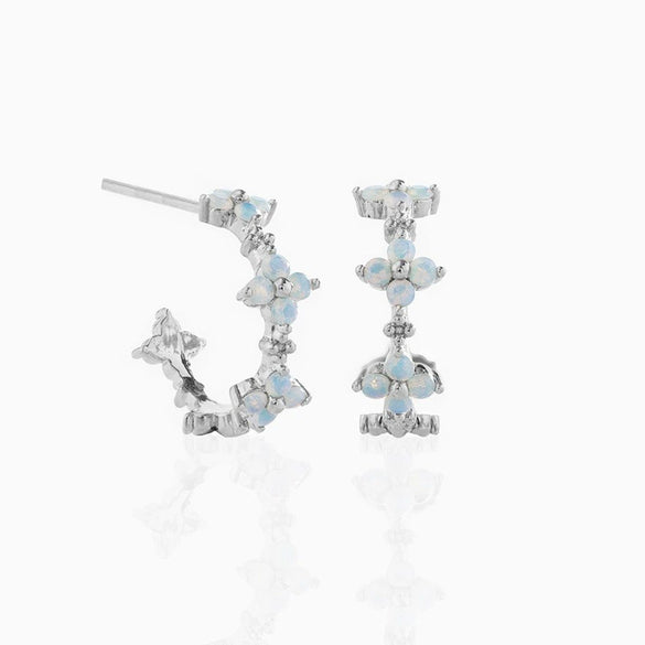 Wholesale Jewelry Copper Plants And Flowers Style Electroplated Anklet Necklace Earrings Women's Set