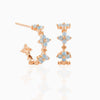 Wholesale Jewelry Copper Plants And Flowers Style Electroplated Anklet Necklace Earrings Women's Set