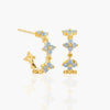 Wholesale Jewelry Copper Plants And Flowers Style Electroplated Anklet Necklace Earrings Women's Set