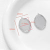 Wholesale Jewelry Copper Plated Circle Pattern Baroque Pearl Necklace Pendant Accessories