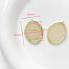 Wholesale Jewelry Copper Plated Circle Pattern Baroque Pearl Necklace Pendant Accessories