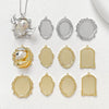 Wholesale Jewelry Copper Plated Circle Pattern Baroque Pearl Necklace Pendant Accessories