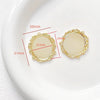 Wholesale Jewelry Copper Plated Circle Pattern Baroque Pearl Necklace Pendant Accessories