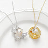 Wholesale Jewelry Copper Plated Circle Pattern Baroque Pearl Necklace Pendant Accessories