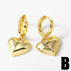 Wholesale Jewelry Copper Plated Gold Fruit Love Cross Earrings For Women